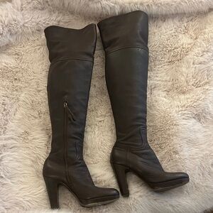 Miu Miu Dark Brown Over the Knee Boots